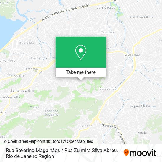 Rua Severino Magalhães / Rua Zulmira Silva Abreu map