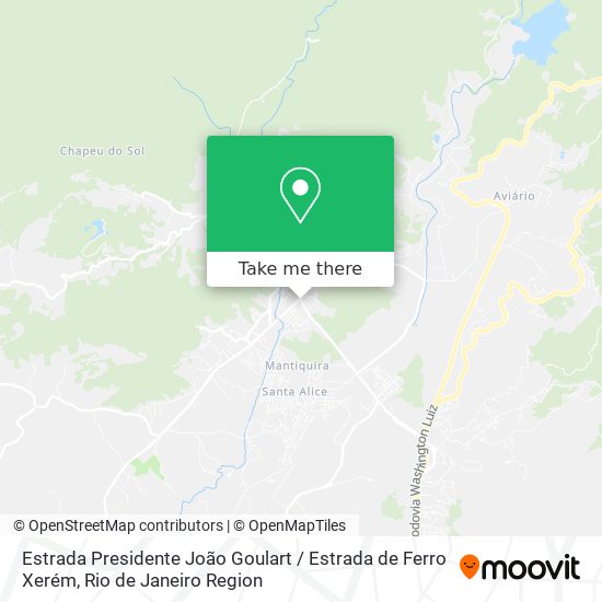 Estrada Presidente João Goulart / Estrada de Ferro Xerém map