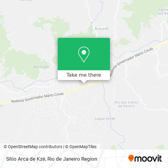 Sítio Arca de Kzé map