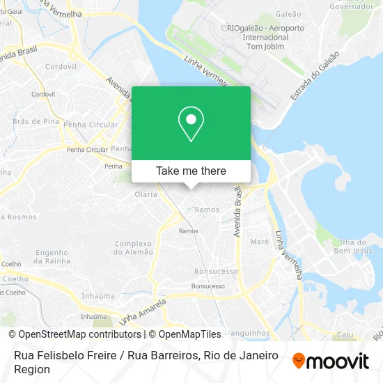 Rua Felisbelo Freire / Rua Barreiros map