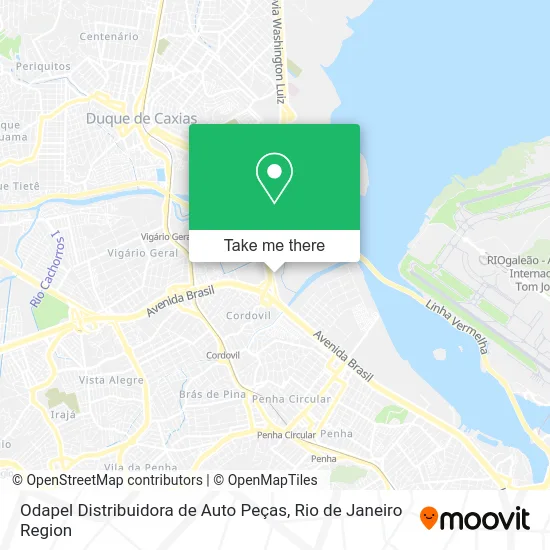 Odapel Distribuidora de Auto Peças map