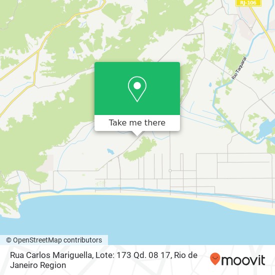 Mapa Rua Carlos Mariguella, Lote: 173 Qd. 08 17