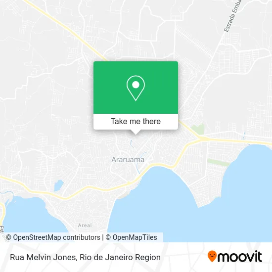 Rua Melvin Jones map