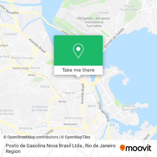 Mapa Posto de Gasolina Nova Brasil Ltda.