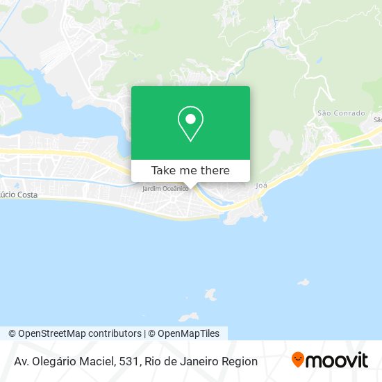 Mapa Av. Olegário Maciel, 531