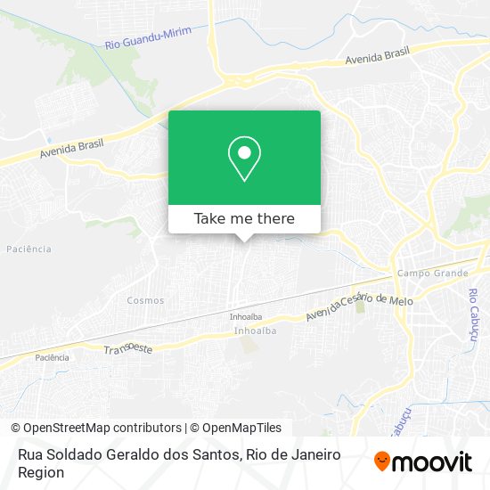 Rua Soldado Geraldo dos Santos map