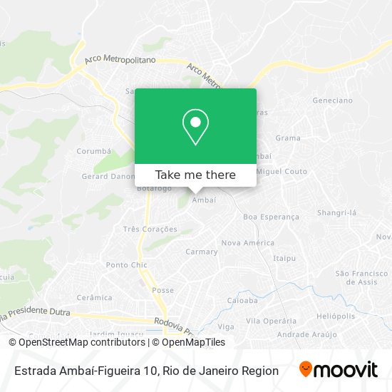 Mapa Estrada Ambaí-Figueira 10