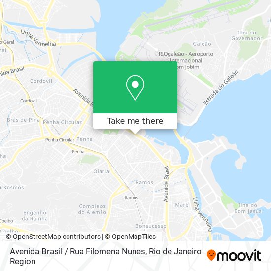 Mapa Avenida Brasil / Rua Filomena Nunes