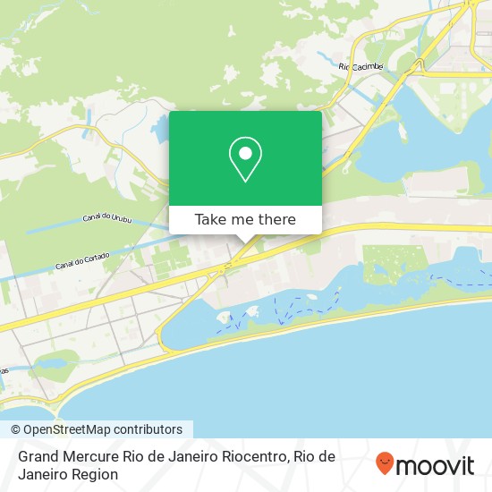 Grand Mercure Rio de Janeiro Riocentro map