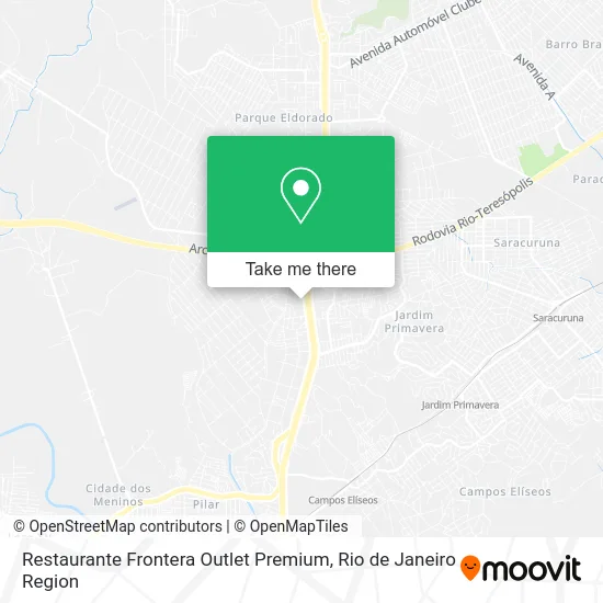 Restaurante Frontera Outlet Premium map