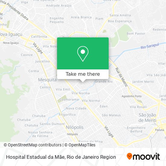 Mapa Hospital Estadual da Mãe