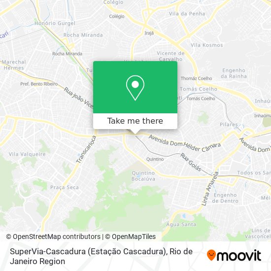 Mapa SuperVia-Cascadura (Estação Cascadura)