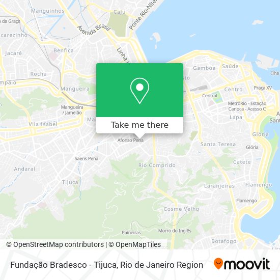 Mapa Fundação Bradesco - Tijuca
