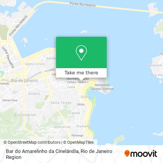 Mapa Bar do Amarelinho da Cinelândia