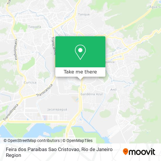 Mapa Feira dos Paraibas Sao Cristovao