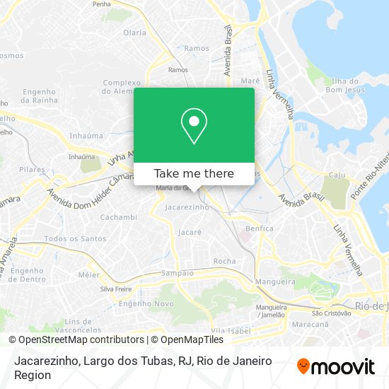 Jacarezinho, Largo dos Tubas, RJ map
