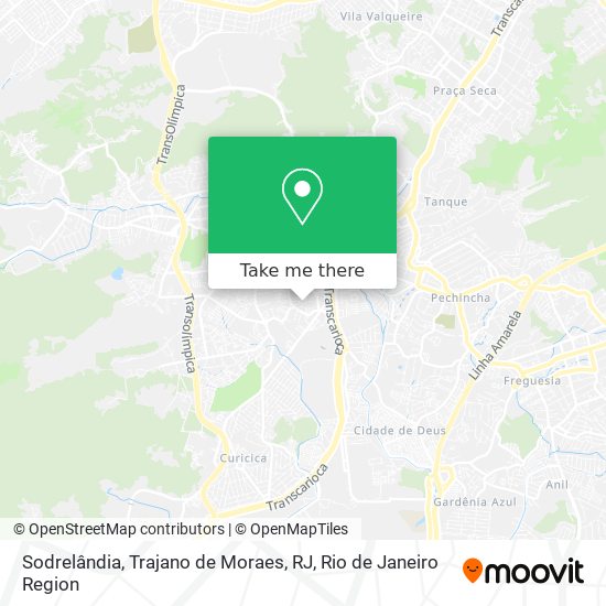 Sodrelândia, Trajano de Moraes, RJ map