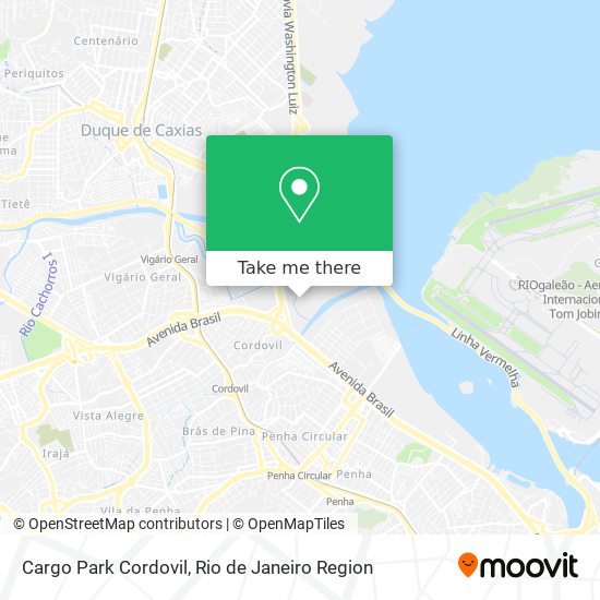 Cargo Park Cordovil map