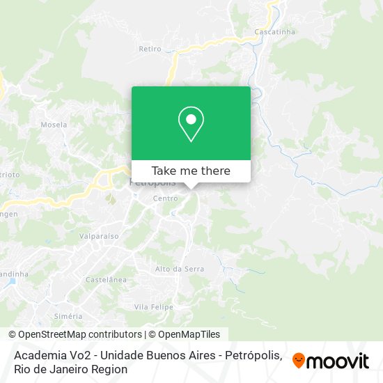 Academia Vo2 - Unidade Buenos Aires - Petrópolis map
