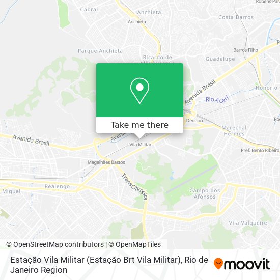Estação Vila Militar map