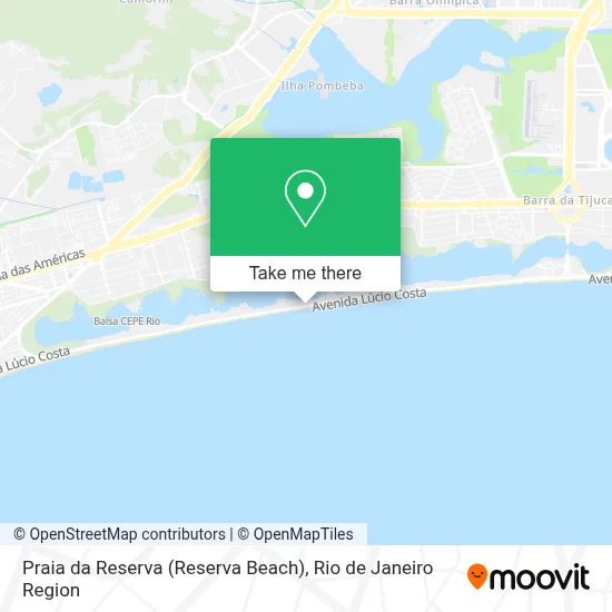 Praia da Reserva (Reserva Beach) map