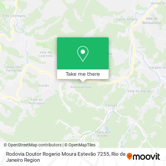 Rodovia Doutor Rogerio Moura Estevão 7255 map