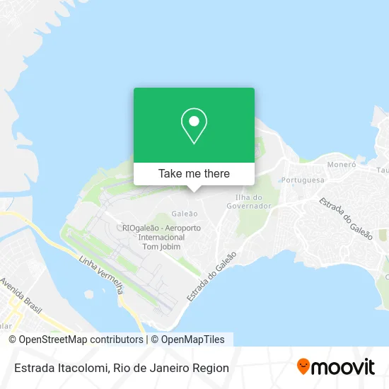 Estrada Itacolomi map