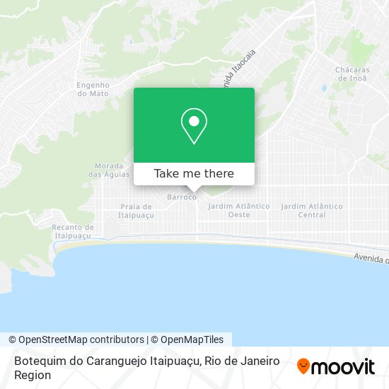 Botequim do Caranguejo Itaipuaçu map