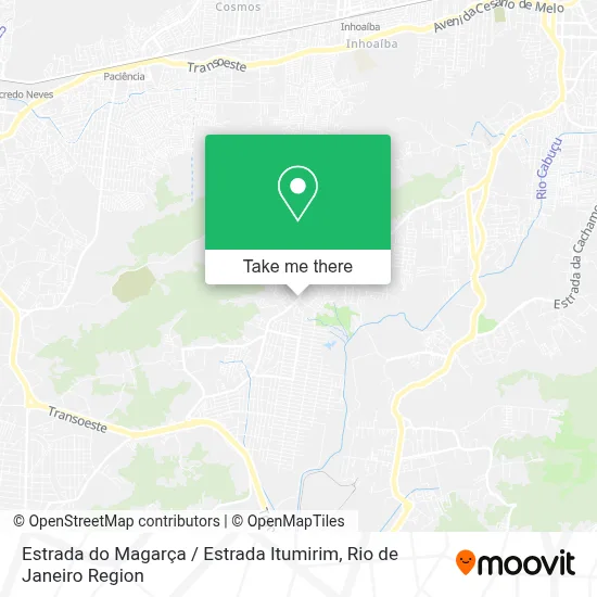 Estrada do Magarça / Estrada Itumirim map
