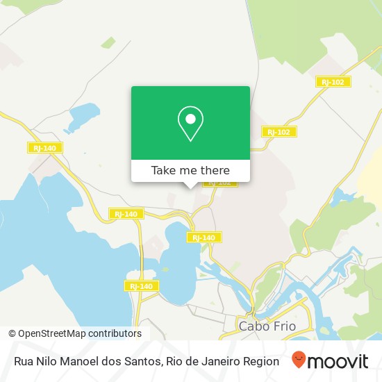 Mapa Rua Nilo Manoel dos Santos