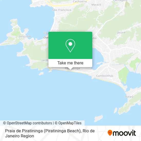 Praia de Piratininga (Piratininga Beach) map