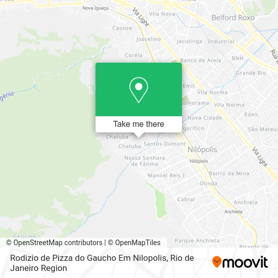 Rodizio de Pizza do Gaucho Em Nilopolis map