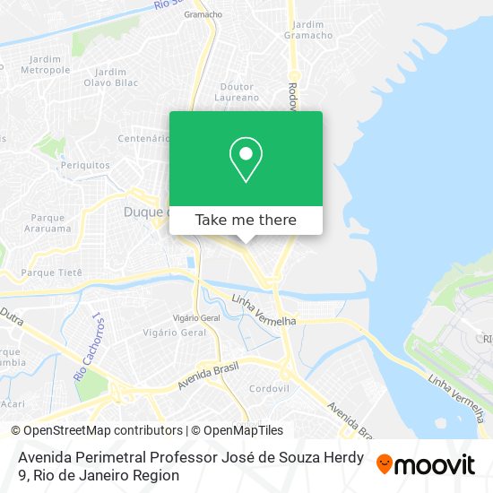 Avenida Perimetral Professor José de Souza Herdy 9 map