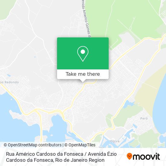 Mapa Rua Américo Cardoso da Fonseca / Avenida Ézio Cardoso da Fonseca