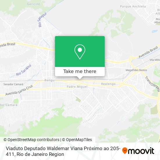 Mapa Viaduto Deputado Waldemar Viana Próximo ao 205-411