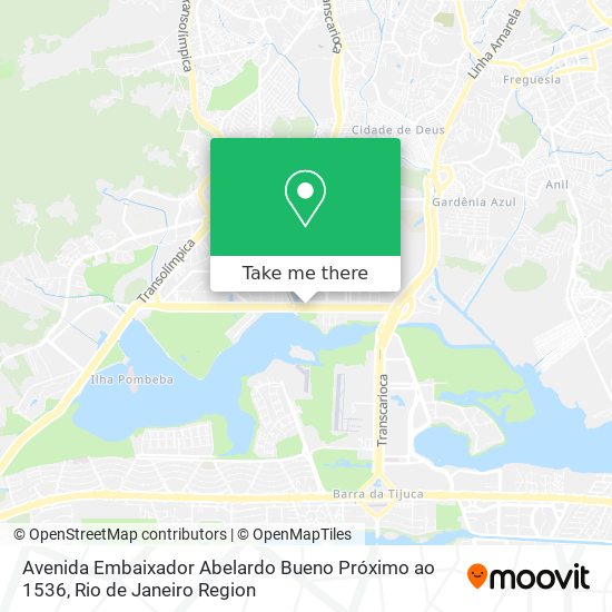 Avenida Embaixador Abelardo Bueno Próximo ao 1536 map