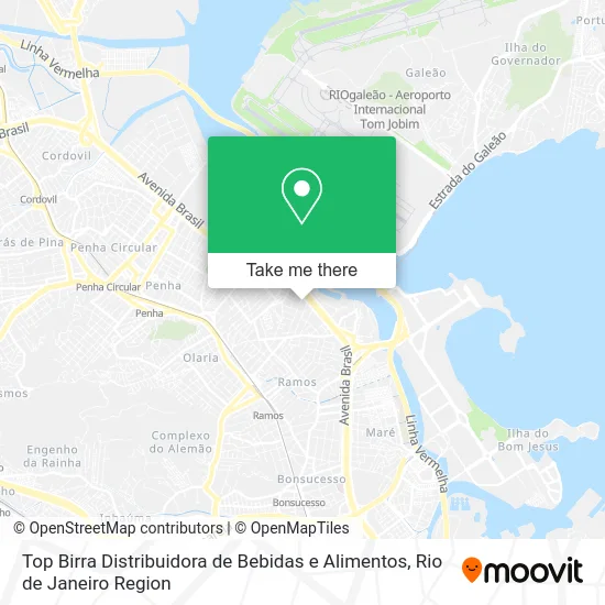 Top Birra Distribuidora de Bebidas e Alimentos map