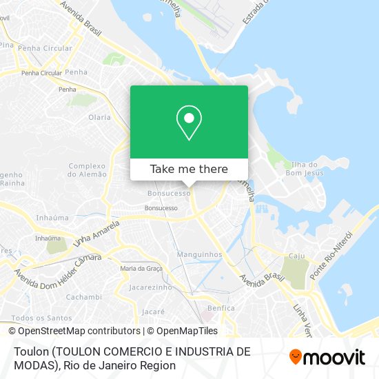 Toulon (TOULON COMERCIO E INDUSTRIA DE MODAS) map