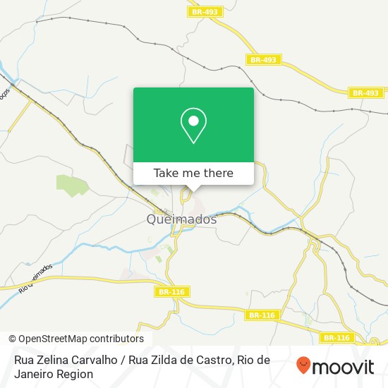 Mapa Rua Zelina Carvalho / Rua Zilda de Castro