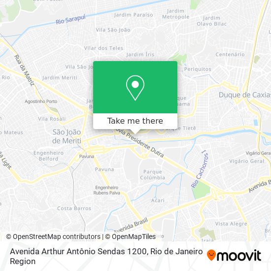 Avenida Arthur Antônio Sendas 1200 map