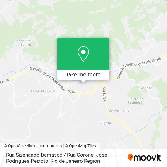 Mapa Rua Sizenando Damasco / Rua Coronel José Rodrigues Peixoto