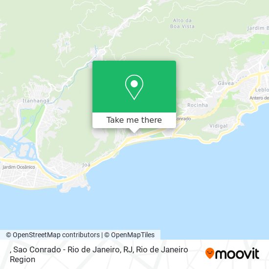 Mapa , Sao Conrado - Rio de Janeiro, RJ