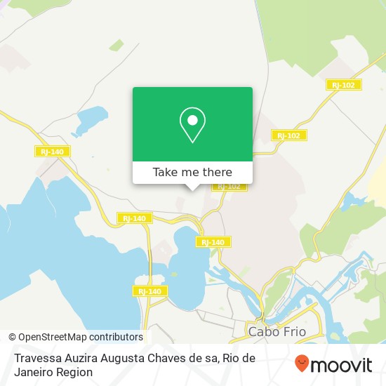 Mapa Travessa Auzira Augusta Chaves de sa