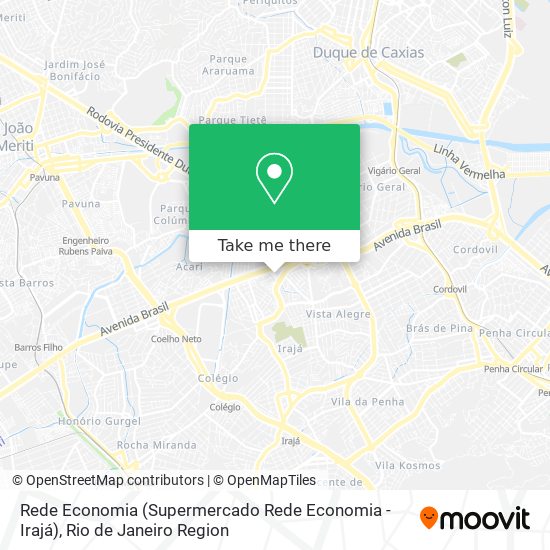 Rede Economia (Supermercado Rede Economia - Irajá) map