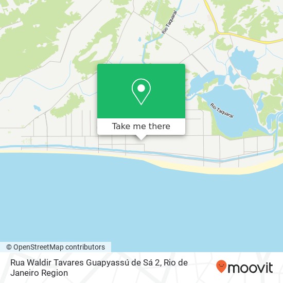 Mapa Rua Waldir Tavares Guapyassú de Sá 2