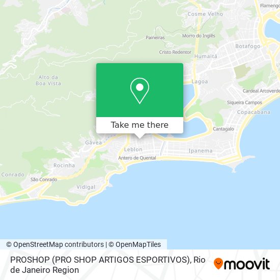 PROSHOP (PRO SHOP ARTIGOS ESPORTIVOS) map