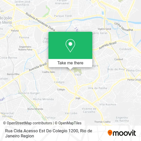 Rua Cida Acesso Est Do Colegio 1200 map