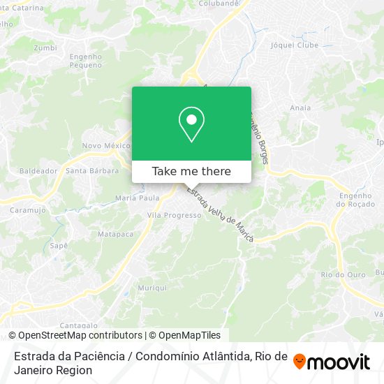 Estrada da Paciência / Condomínio Atlântida map