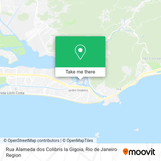 Rua Alameda dos Colibris Ia Gigoia map