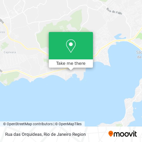 Rua das Orquídeas map